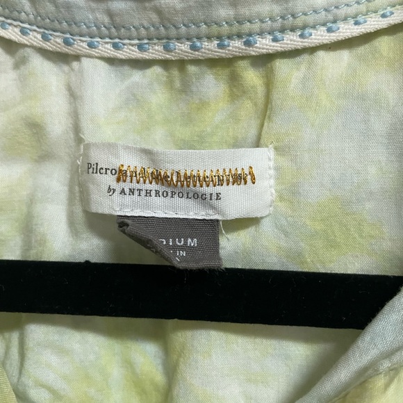 ANTHROPOLOGIE Pilcro & the Letterpress Cate Yellow Green Tie Dye Medium - Picture 9 of 9